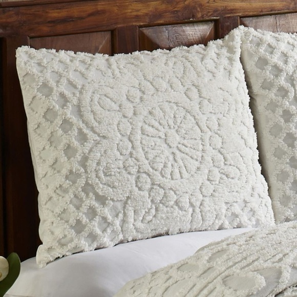 Trevor Collection 100% Cotton Tufted Unique Luxurious Bedspread & Sham Set Sage - Picture 2 of 11